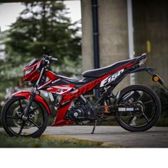 Tem Rời Dán Xe Raider FI Mẫu 2020 Đỏ Đen Trắng Chữ Satria F150 Cực Chất, Hàng 3 Lớp Chất Lượng Cao Quyen Decal