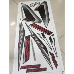 Tem Rời Exciter 155 Đen Nhám 2022  - Decal In Chất Lượng