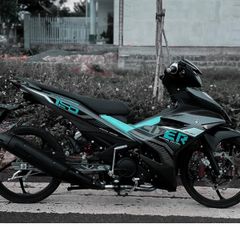 Tem Rời Exciter 150 Xám Đen Phối Xanh Ngọc
