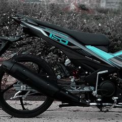 Tem Rời Exciter 150 Xám Đen Phối Xanh Ngọc