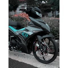 Tem Rời Exciter 150 Xám Đen Phối Xanh Ngọc