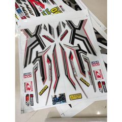 Tem Rời Honda Winner X Xám Bạc  - Decal In Chất Lượng
