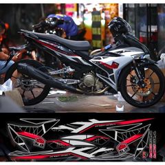 Tem rời exciter 150 bạc đen phối đủ màu