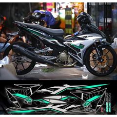 Tem rời exciter 150 bạc đen phối đủ màu
