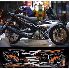 Tem rời exciter 150 bạc đen phối đủ màu