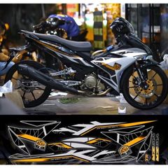 Tem rời exciter 150 bạc đen phối đủ màu