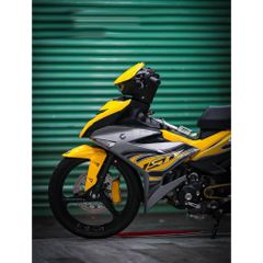 Tem rời Exciter 150 mẫu lửa Y15ZR vàng xám , in sắc nét, 3 lớp không phai màu CM00025 1 2