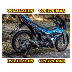 Tem Rời Honda Sonic 150 Dán Xe Xanh Nước Biển - Tem Chuẩn  - Decal In Chất Lượng