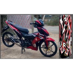 TEM LỬA XE WINNER V1 MÀU ĐỎ - Decal Cao Cấp Nhất