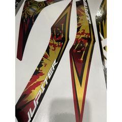 Tem Rời Dán Xe Exciter 2009 Mẫu Jupiter MX Đỏ Đen Vàng Cực Chất, Tem Candy Camay Cao Cấp Chất Lượng Cao Quyen Decal