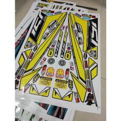 Tem Rời Ex 150 Y15zr Vàng Đen  - Decal In Chất Lượng
