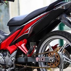 Tem Rời Ex 135 LC Dán Xe Đen Phối Đỏ