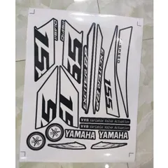 Tem Rời Exciter 155 Dán Xe Đen  - Decal In Chất Lượng