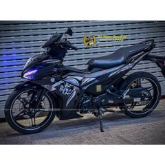 TEM RỜI CHỮ TÀU TRẮNG ĐEN DÁN XE EX155 VVA ĐEN BÓNG-ĐEN NHÁM-ĐEN VÀNG ĐỒNG QDC