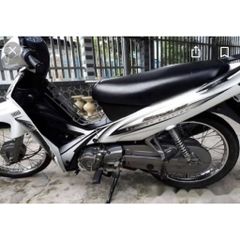Tem Rời Yamaha Sirius 110 Trắng Đen Chuẩn Zin  - Decal In Chất Lượng