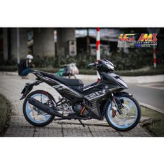Tem Rời Dán Xe Exciter 150 Mẫu Sọc Chữ Y15ZR Xám Trắng Đen Cực Chất, Hàng 3 Lớp Chất Lượng Cao Quyen Decal