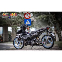 Tem Rời Dán Xe Exciter 150 Mẫu Sọc Chữ Y15ZR Xám Trắng Đen Cực Chất, Hàng 3 Lớp Chất Lượng Cao Quyen Decal