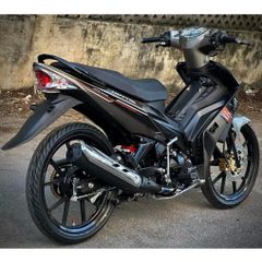 tem rời exciter 2010 đen bạc cám đơn giản đẹp , tem 3 lớp bền màu - Decal Cao Cấp Nhất