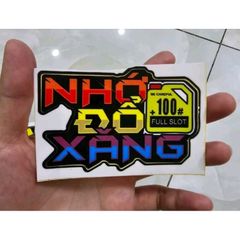 Tem logo chữ hài hước Còn cái nịt trang trí xe máy, điện thoại,laptop dán mọi nơi