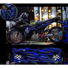 Tem rời exciter 150 mẫu chữ tàu mới xe đen phối đủ màu