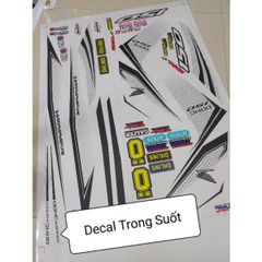 Tem Rời Honda Winner V1 Tổ Ong - Decal Trong Suốt - Dán Được Nhiều Màu Xe  - Decal In Chất Lượng