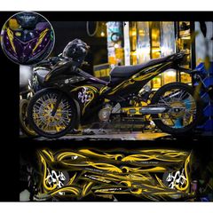 Tem rời exciter 150 mẫu chữ tàu mới xe đen phối đủ màu