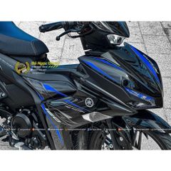 TEM RỜI RC ĐEN XANH DÁN XE EX155 VVA ĐEN BÓNG-ĐEN NHÁM-ĐEN VÀNG ĐỒNG QDC