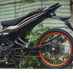 Tem Rời Ex 150 Hoa Văn Cam Đen 2022  - Decal In Chất Lượng