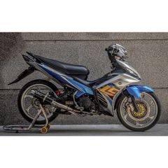 Tem Rời Exciter 135 Lc Chữ Vàng Dán Xe Xám Bạc