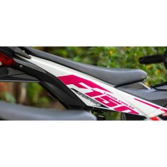 Tem Rời Dán Xe Raider - Satria FI Trắng Hồng Chữ F150 Cực Đẹp, Hàng 3 Lớp Chất Lượng Cao Không Bay Màu Quyen Decal
