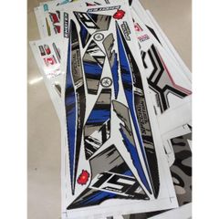 Tem Rời Yamaha Exciter 150 Đen Xanh Special Edition 2022  - Decal In Chất Lượng