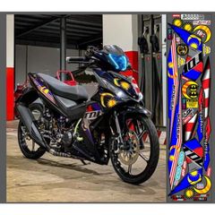 TEM DÁN CỜ MALAYSIA XE WINNER V1 MÀU ĐEN - Decal Cao Cấp Nhất
