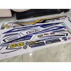 tem rời Jupiter mx đỏ trắng đẹp  mẫu mới , tem 3 lớp bền màu - Decal Cao Cấp Nhất