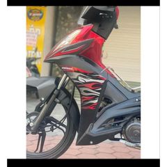 Tem Lửa Sym Galaxy Đỏ Đen 2023  - Decal In Chất Lượng