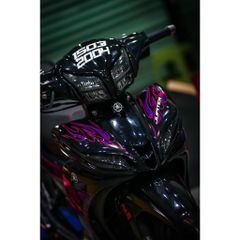 tem rời jupiter đen lửa tím , tem 3 lớp bền màu - Decal Cao Cấp Nhất