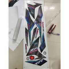 Tem Rời Exciter 150 Y15ZR Dán Xe Đen Nhiều Mẫu Mới  - Decal In Chất Lượng