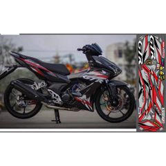 TEM GTR WINNER X MÀU ĐEN - Decal Cao Cấp Nhất