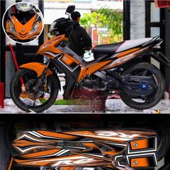 tem rời exciter 2010 Rc full đen phối nhiều màu