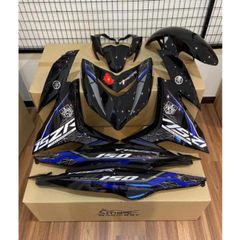 Tem Rời Exciter 150 Y15ZR Dán Xe Đen Nhiều Mẫu Mới  - Decal In Chất Lượng
