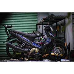 tem rời sirius rc đen xanh mẫu ( Mới )  2024 đẹp , tem 3 lớp bền màu - Decal Cao Cấp Nhất
