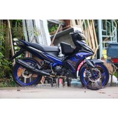 tem rời exciter 135 Lc hoa văn mới phối đen xanh