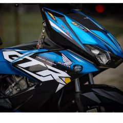 Tem Rời Honda Winner X V2 GTR Chữ Trắng Dán Xe Xanh Đen  - Decal In Chất Lượng