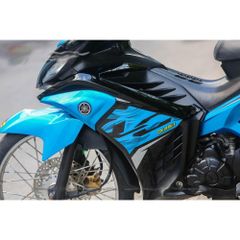 Tem rời Exciter 135 mẫu LC V7 đen xanh ngọc , in sắc nét, 3 lớp không phai màu CM00089 1 2