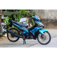 Tem rời Exciter 135 mẫu LC V7 đen xanh ngọc , in sắc nét, 3 lớp không phai màu CM00089 1 2