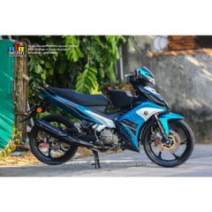 Tem rời Exciter 135 2011 mẫu LC V7 xanh ngọc , thiết kế đẹp mắt, in sắc nét, 3 lớp không bay màu MD00154 Cao Cấp