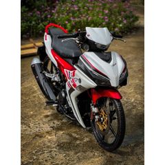 tem rời exciter 155 đỏ trắng mẫu cover 2023 đẹp chuẩn , tem 3 lớp bền màu - Decal Cao Cấp Nhất
