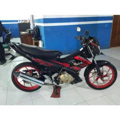 Tem Suzuki Raider Xăng Cơ Đỏ Đen  - Decal In Chất Lượng