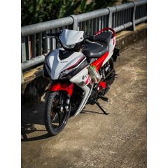 tem rời exciter 155 đỏ trắng mẫu cover 2023 đẹp chuẩn , tem 3 lớp bền màu - Decal Cao Cấp Nhất