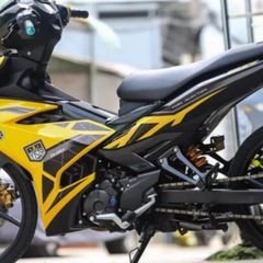 Tem Rời Y15ZR Ex 150 Vàng Đen - Decal Cao Cấp  - Decal In Chất Lượng
