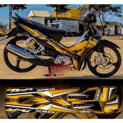 tem rời Sirius Rc mẫu zin 2008 xe đen phối nhiều màu